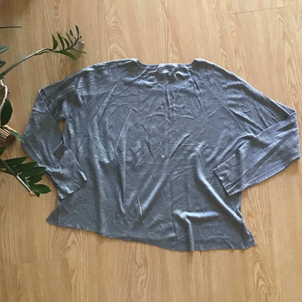 Zara knit grey lightweight crewneck sweater - Picture 6 of 6